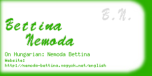 bettina nemoda business card